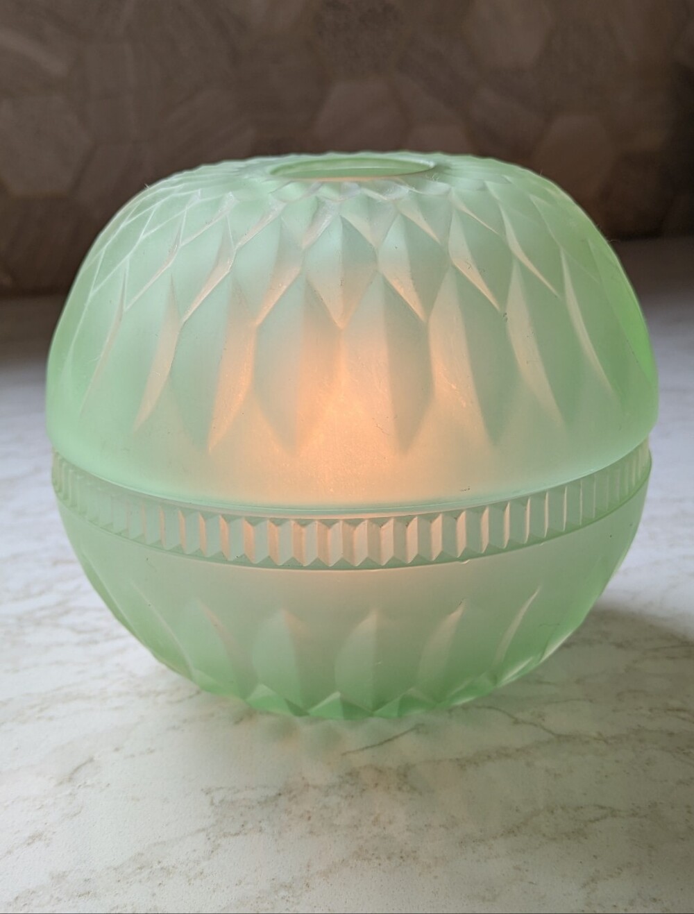 Mount Vernon "Mint Mist" Green Fairy Lamp/Light